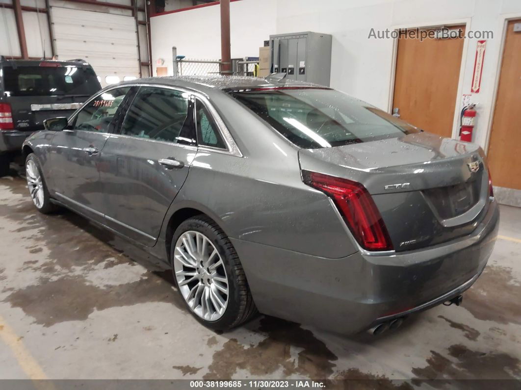 2017 Cadillac Ct6 Premium Luxury Gray vin: 1G6KF5RS3HU201374