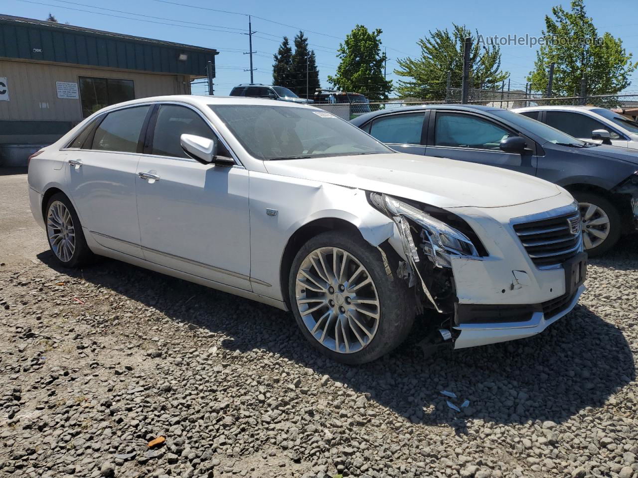 2017 Cadillac Ct6 Premium Luxury Белый vin: 1G6KF5RS7HU131989