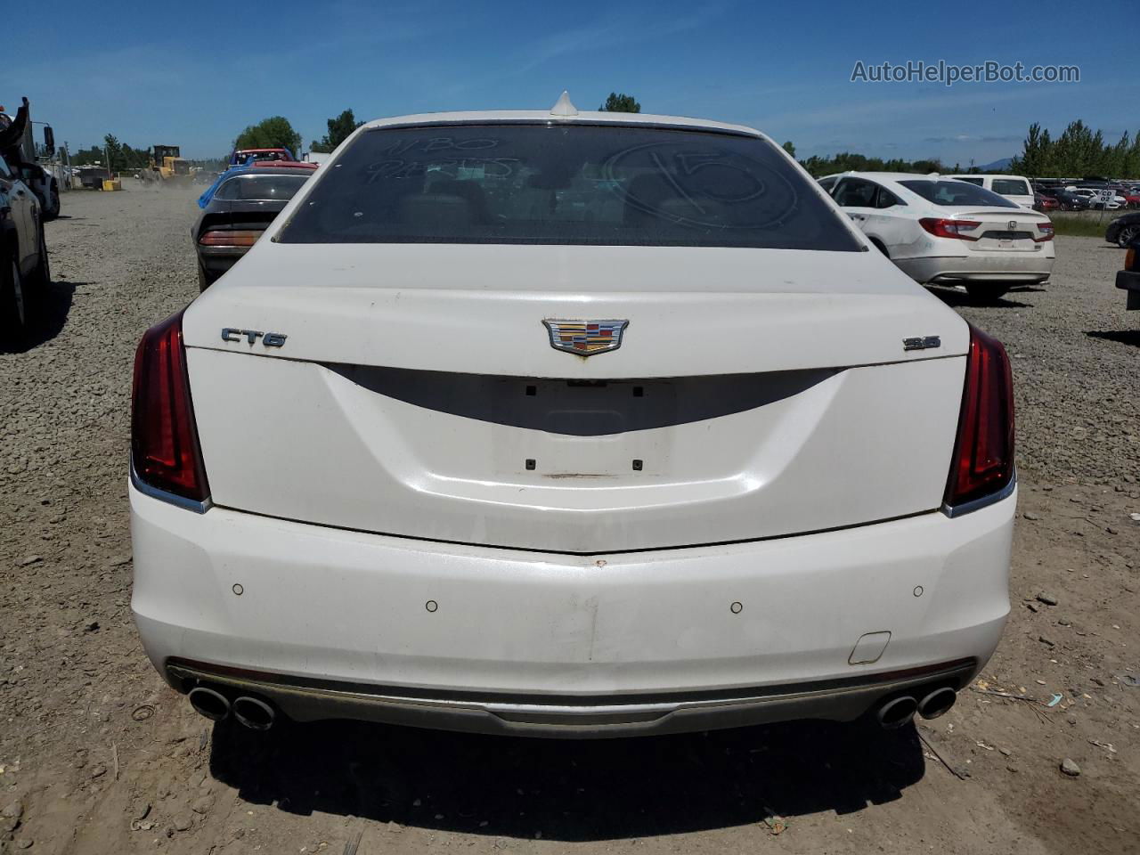 2017 Cadillac Ct6 Premium Luxury White vin: 1G6KF5RS7HU131989