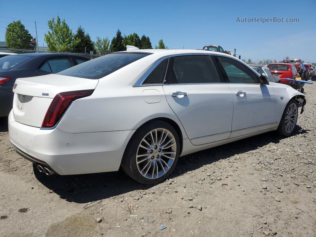 2017 Cadillac Ct6 Premium Luxury White vin: 1G6KF5RS7HU131989