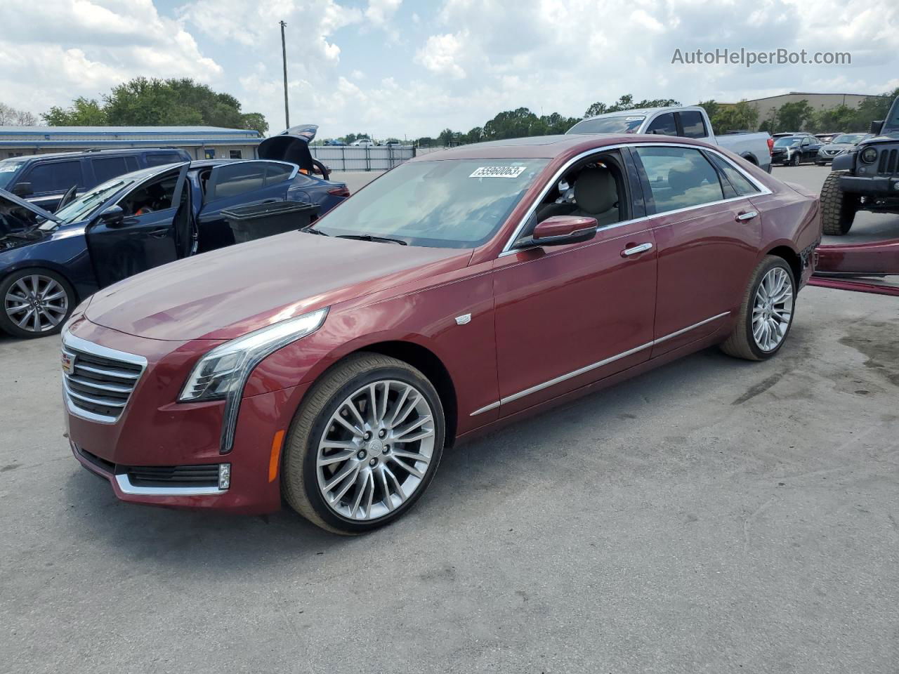 2017 Cadillac Ct6 Premium Luxury Red vin: 1G6KF5RS7HU195014