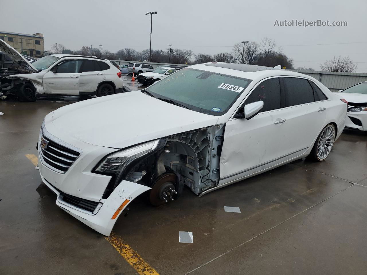 2017 Cadillac Ct6 Premium Luxury Белый vin: 1G6KF5RS8HU140703