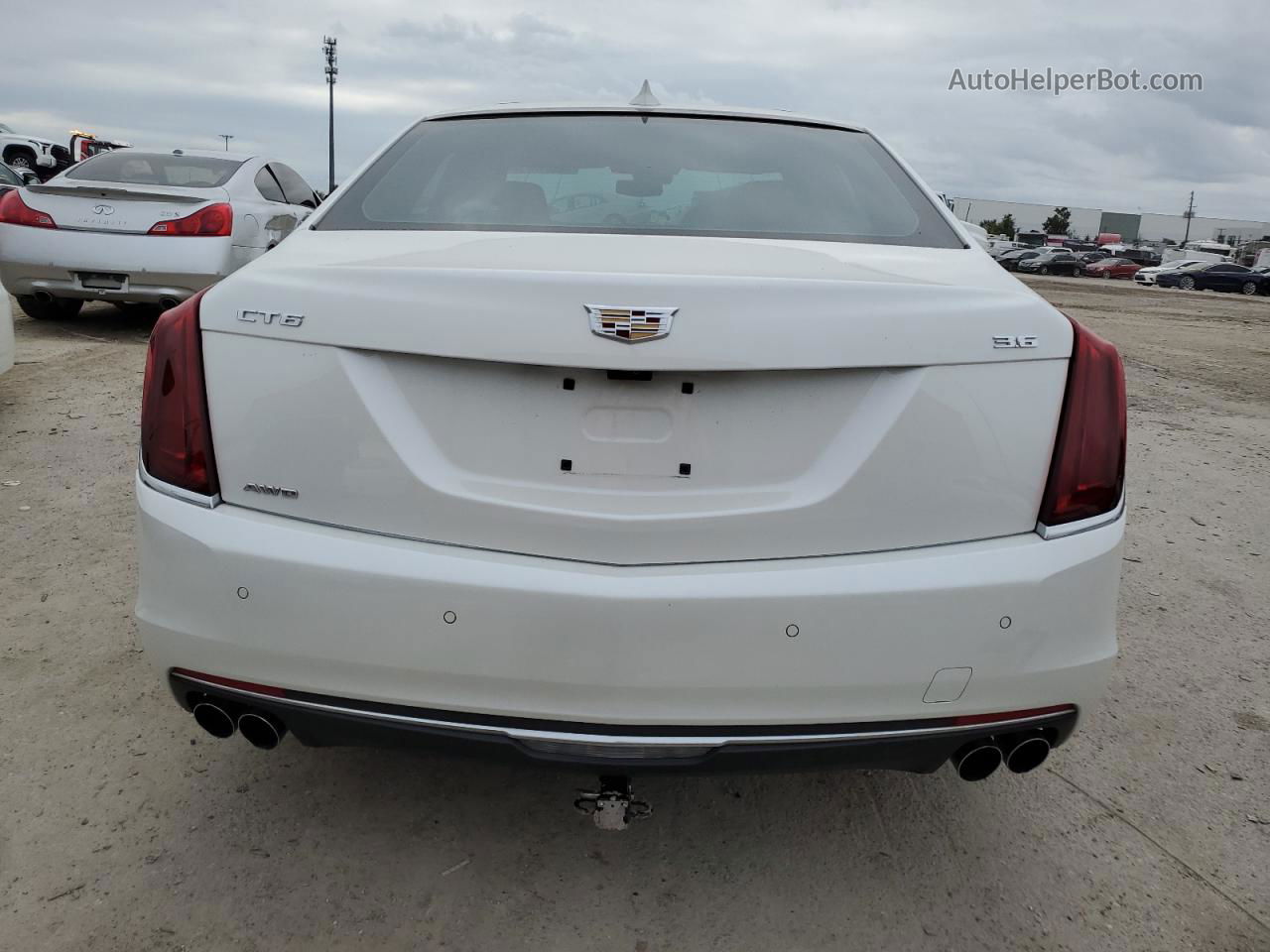 2017 Cadillac Ct6 Premium Luxury White vin: 1G6KF5RS9HU154271