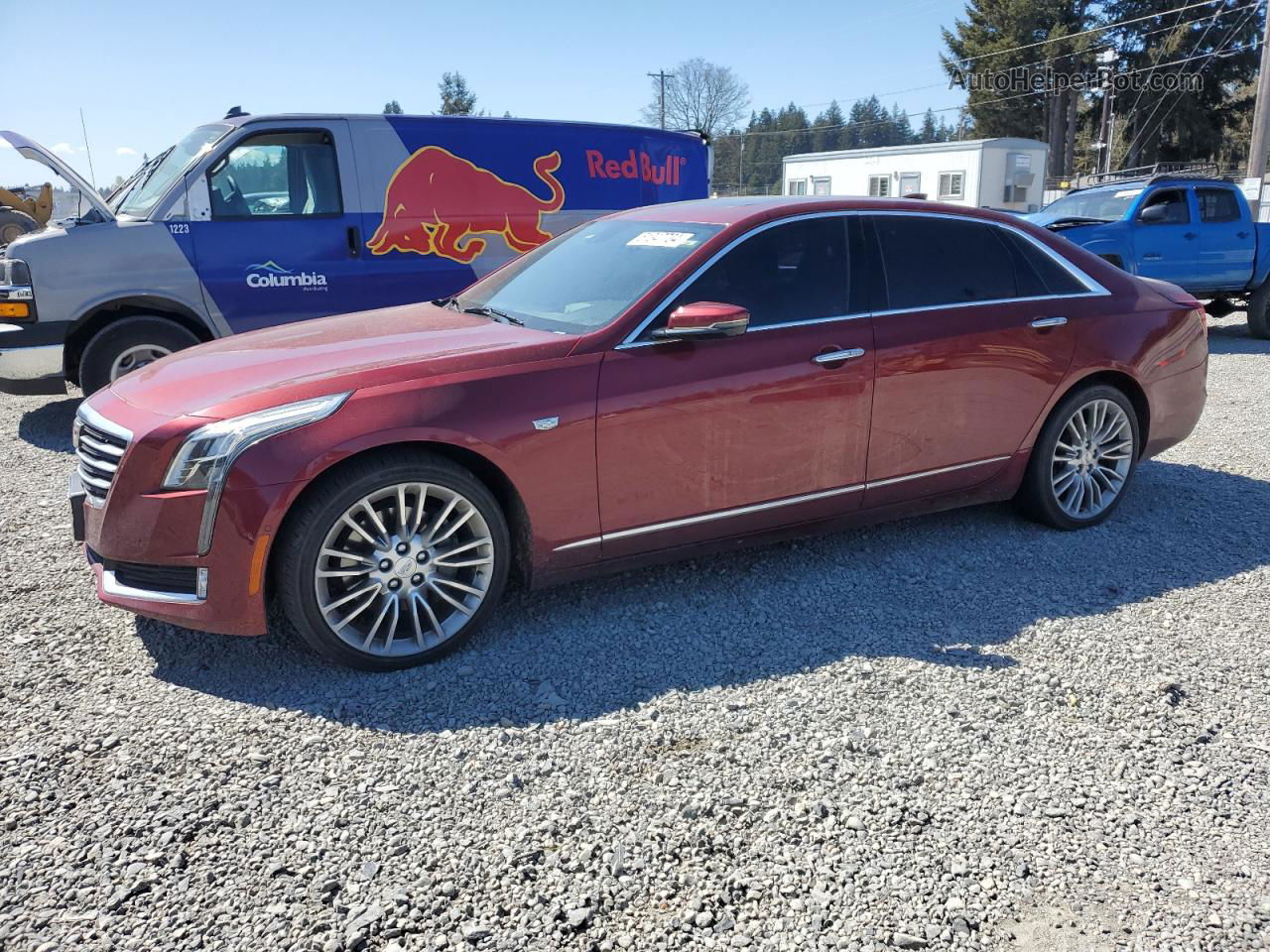 2017 Cadillac Ct6 Premium Luxury Burgundy vin: 1G6KH5R60HU149375