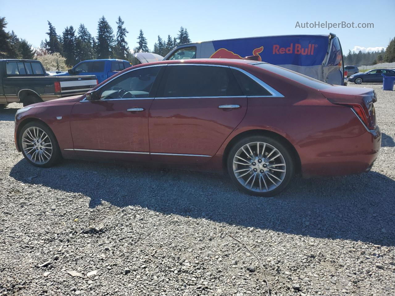 2017 Cadillac Ct6 Premium Luxury Burgundy vin: 1G6KH5R60HU149375