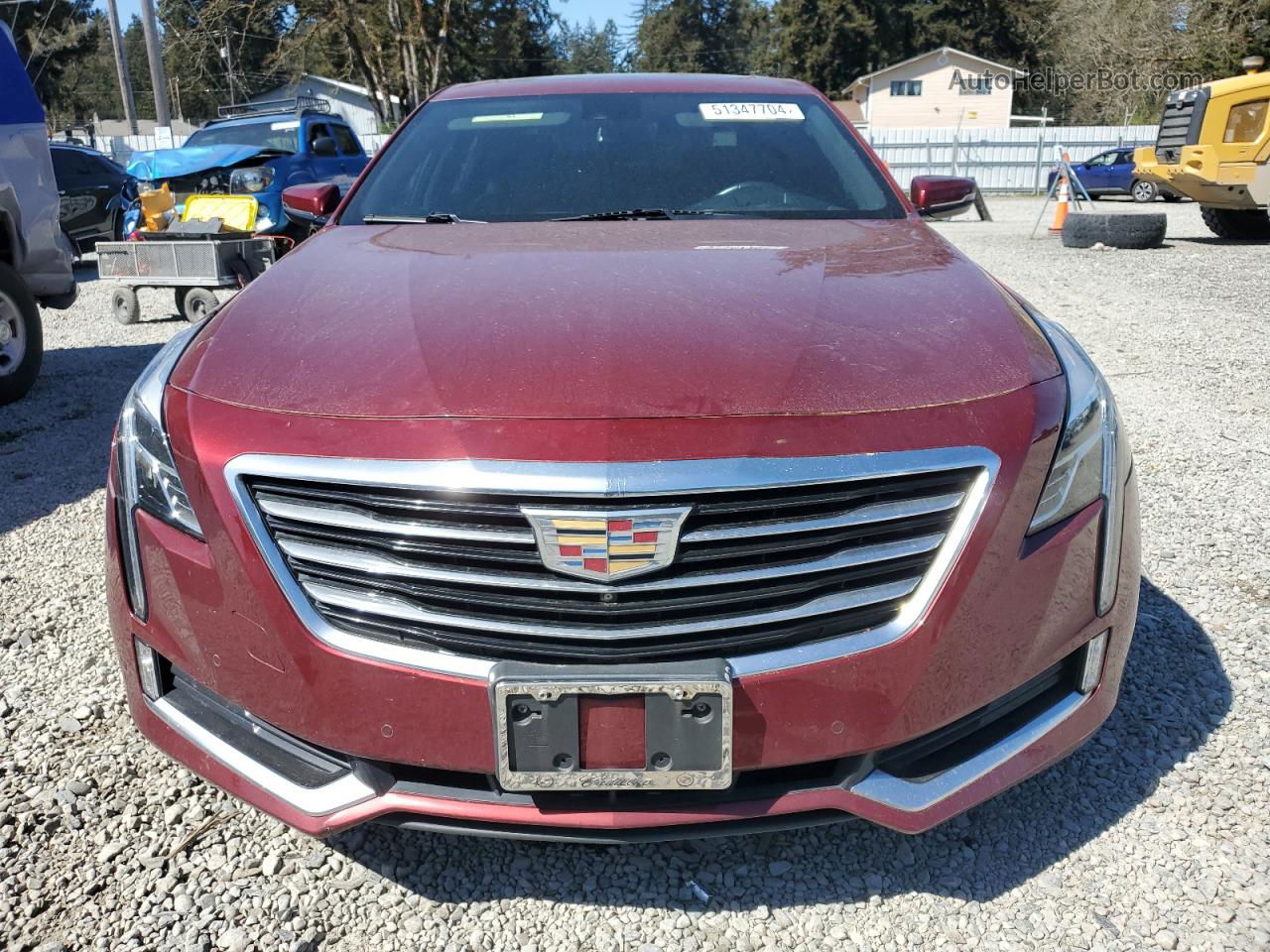 2017 Cadillac Ct6 Premium Luxury Burgundy vin: 1G6KH5R60HU149375