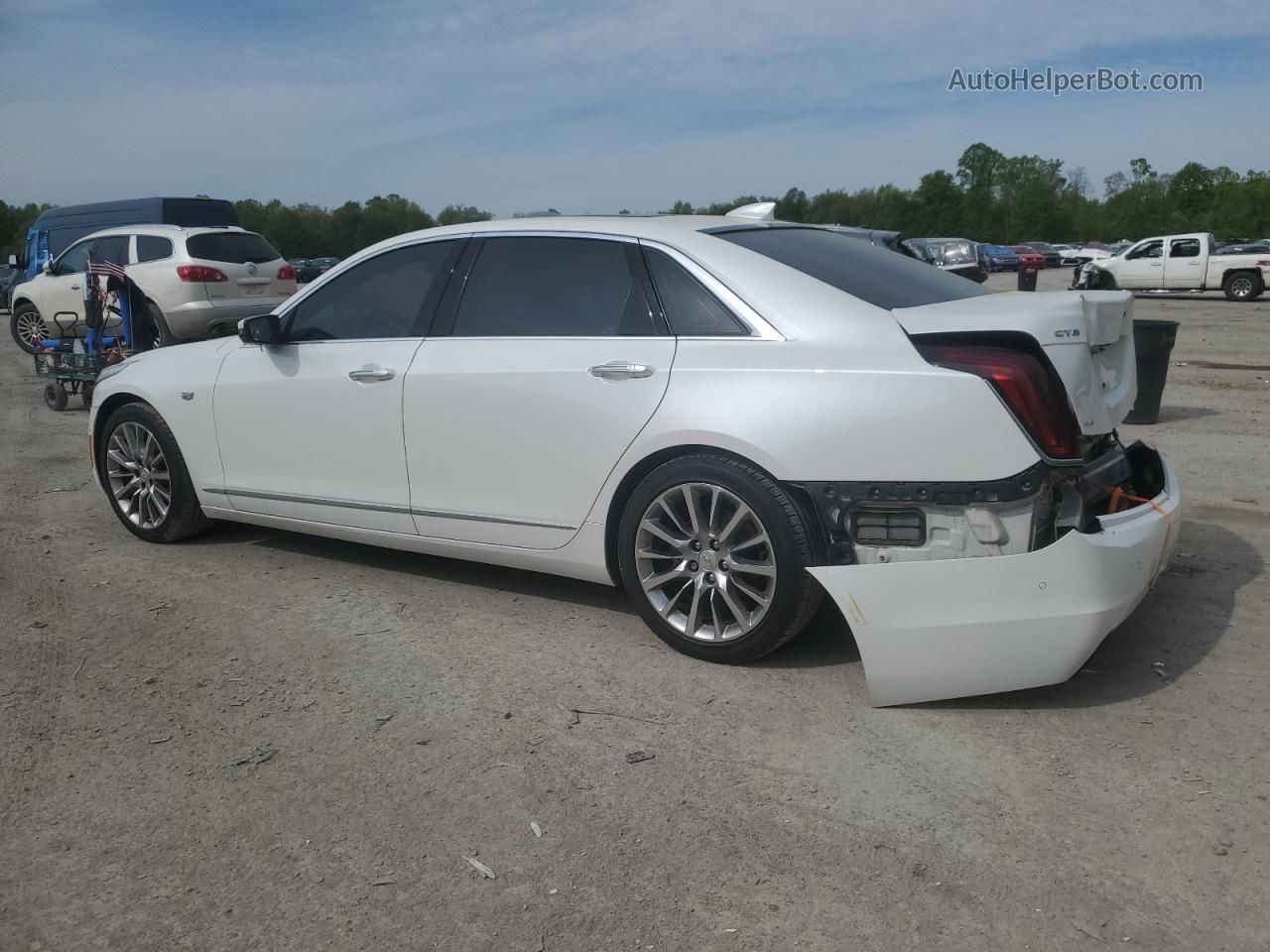 2017 Cadillac Ct6 Premium Luxury White vin: 1G6KH5R60HU150185