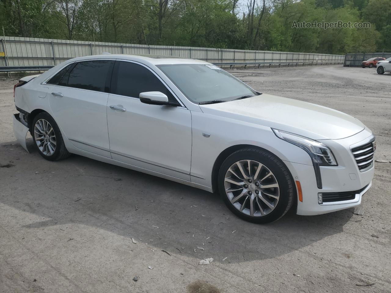 2017 Cadillac Ct6 Premium Luxury Белый vin: 1G6KH5R60HU150185