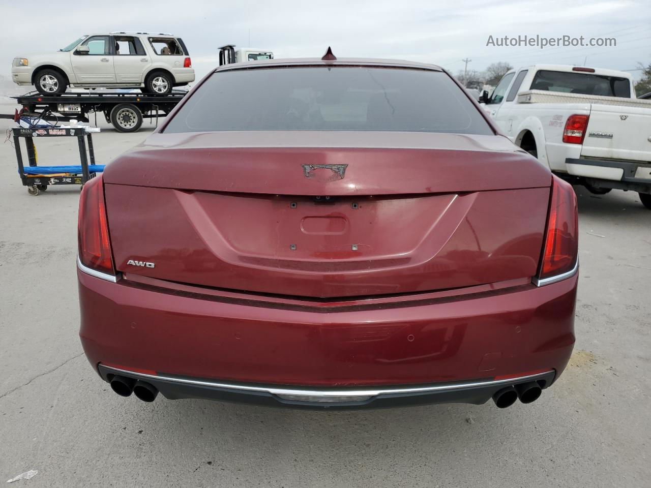 2017 Cadillac Ct6 Premium Luxury Burgundy vin: 1G6KH5R62HU126227