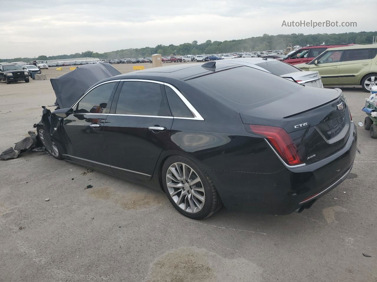 2017 Cadillac Ct6 Premium Luxury Black vin: 1G6KH5R64HU207486