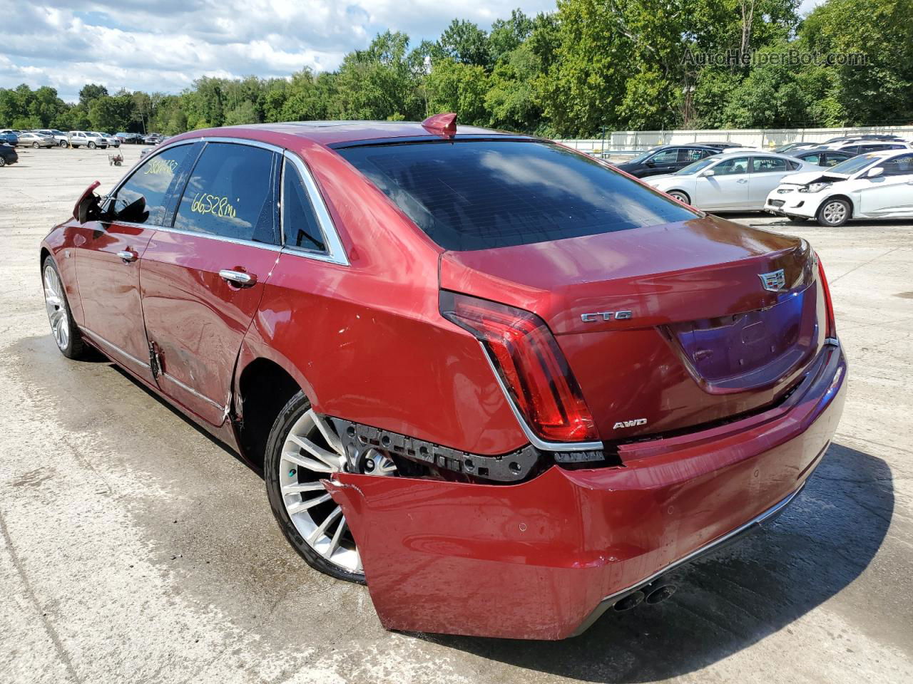 2017 Cadillac Ct6 Premium Luxury Burgundy vin: 1G6KH5R66HU153091