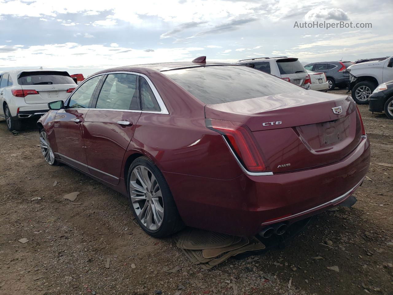 2017 Cadillac Ct6 Platinum Maroon vin: 1G6KL5RSXHU192665