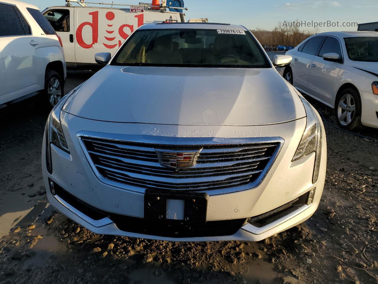 2017 Cadillac Ct6 Platinum Белый vin: 1G6KN5R63HU192472