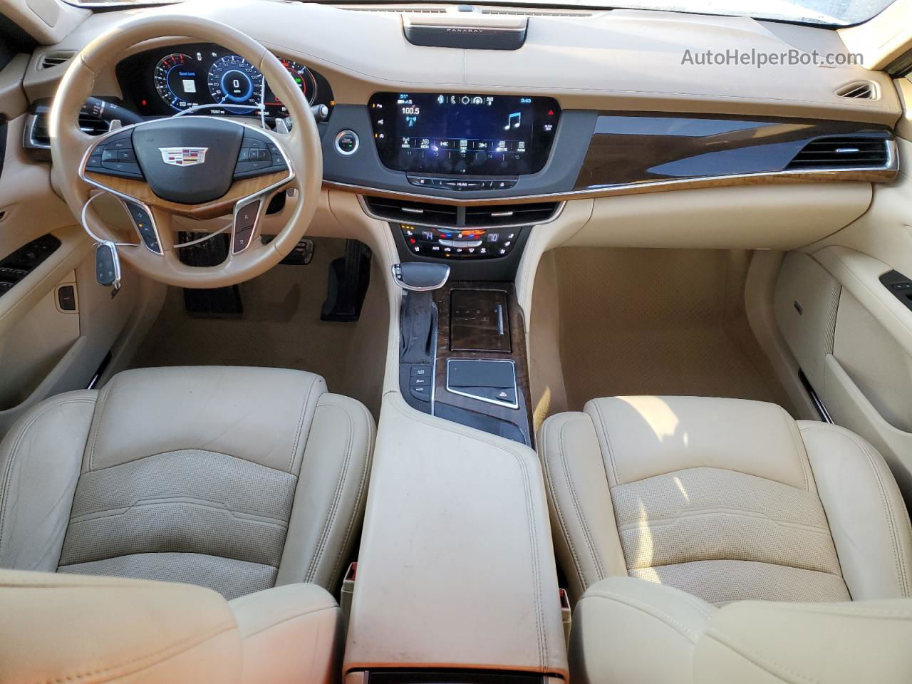 2017 Cadillac Ct6 Platinum Белый vin: 1G6KN5R63HU192472