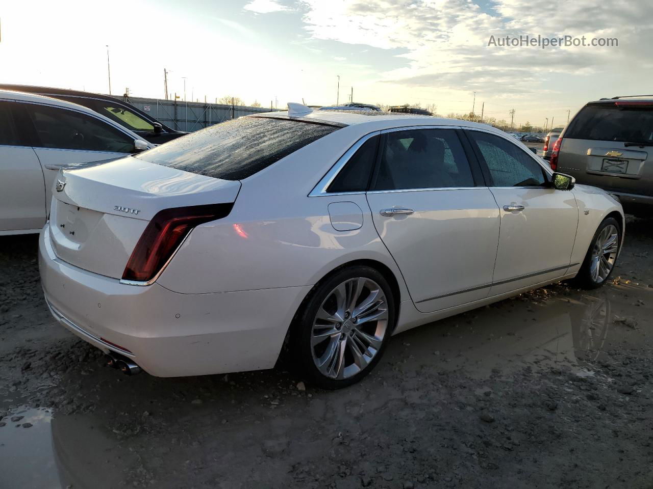 2017 Cadillac Ct6 Platinum Белый vin: 1G6KN5R63HU192472