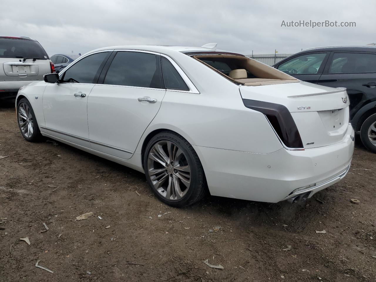 2017 Cadillac Ct6 Platinum Белый vin: 1G6KN5R63HU194657