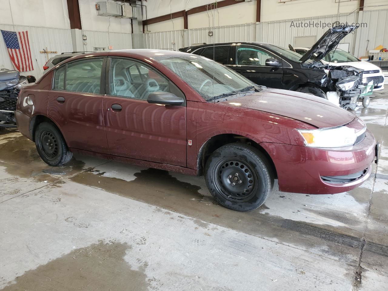 2003 Saturn Ion Level 1 Burgundy vin: 1G8AF52F53Z199834