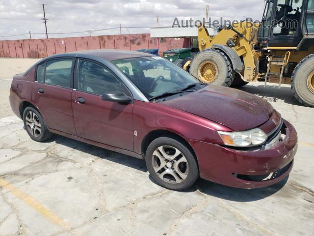 2003 Saturn Ion Level 1 Burgundy vin: 1G8AF52F73Z183991