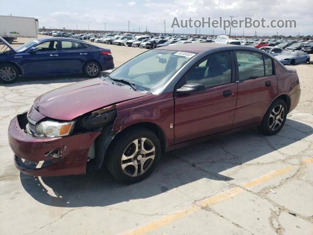 2003 Saturn Ion Level 1 Burgundy vin: 1G8AF52F73Z183991