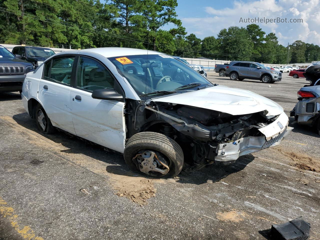 2003 Saturn Ion Level 1 White vin: 1G8AG52F53Z125875