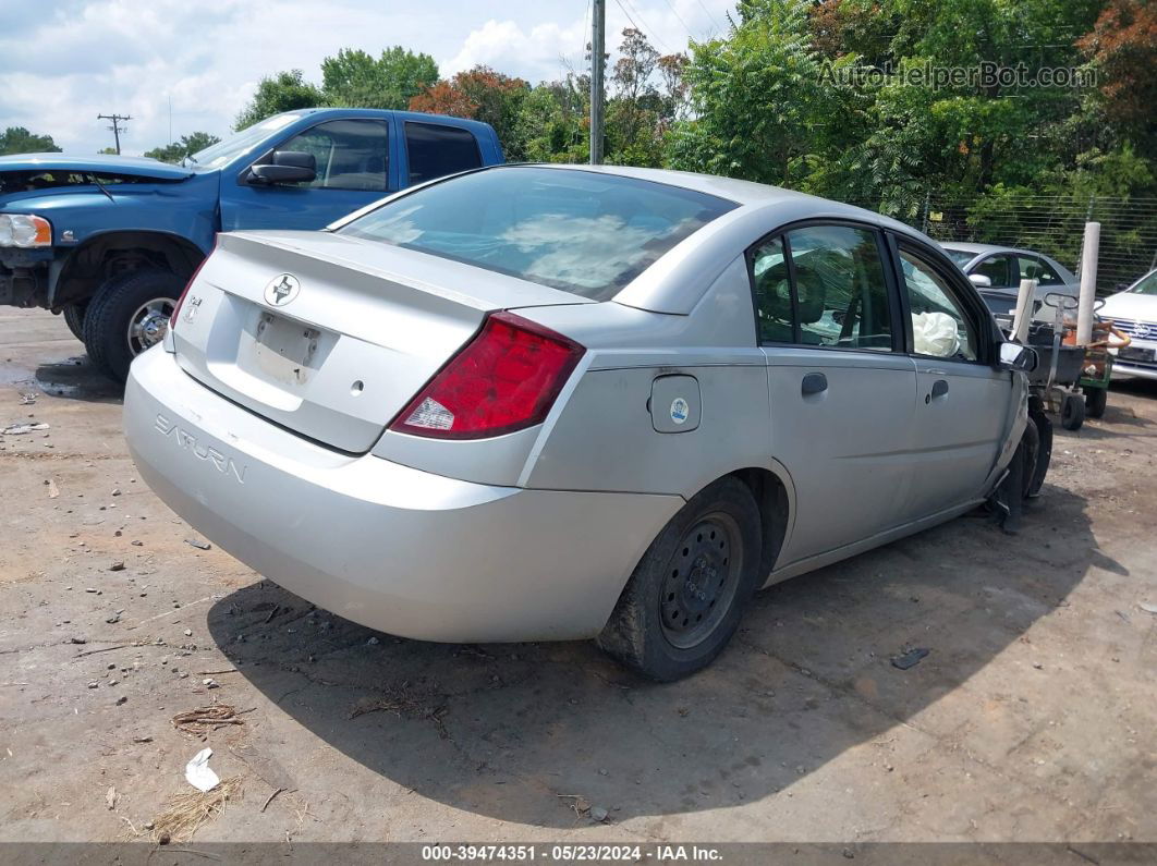 2003 Saturn Ion 1 Silver vin: 1G8AG52F83Z147983