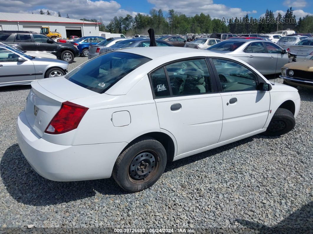 2003 Saturn Ion 1 White vin: 1G8AG52F83Z200973