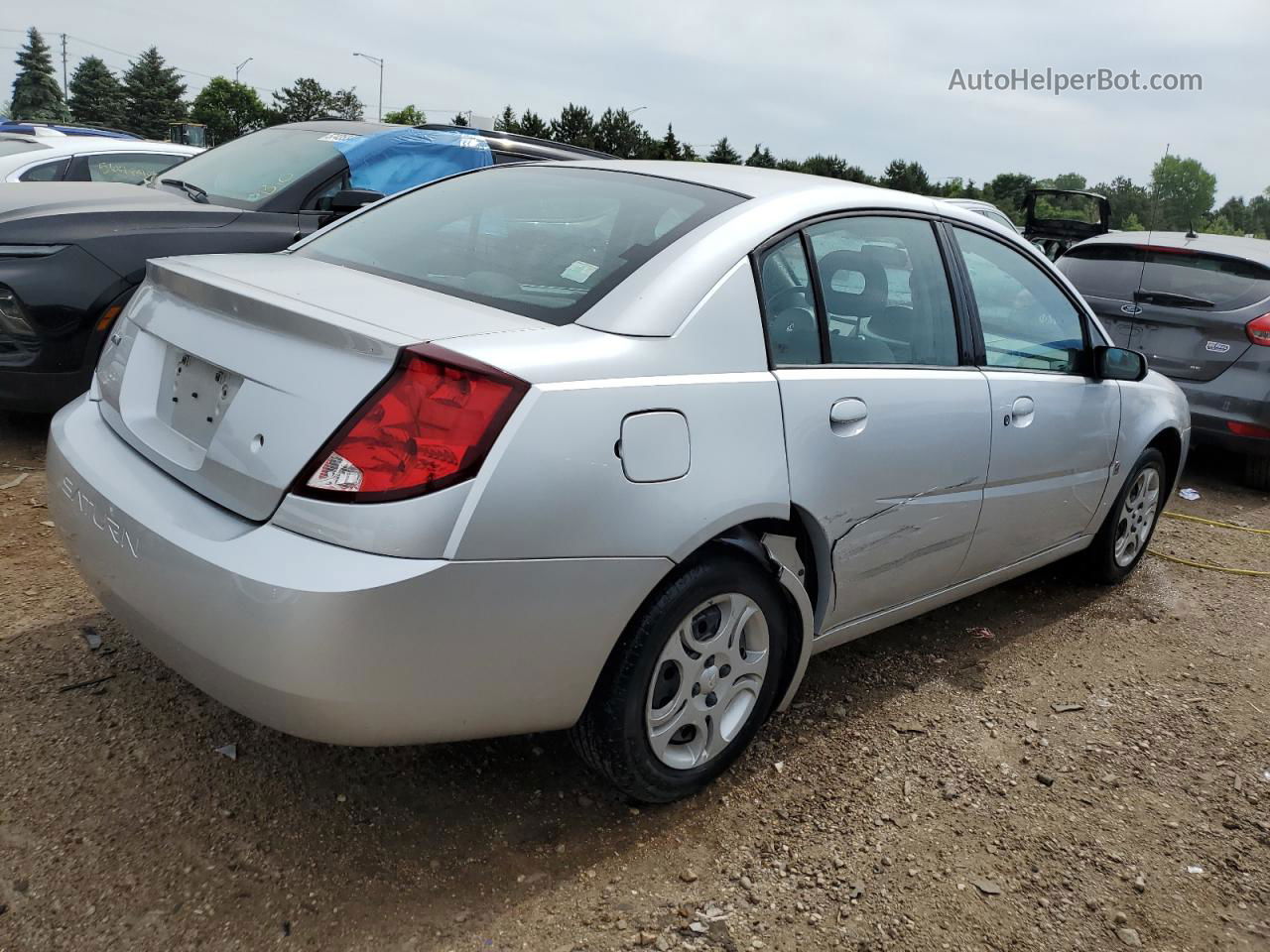 2003 Saturn Ion Level 2 Silver vin: 1G8AJ52F03Z177173