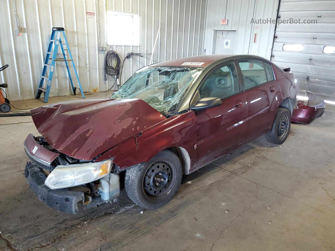 2003 Saturn Ion Level 2 Maroon vin: 1G8AJ52F13Z154078