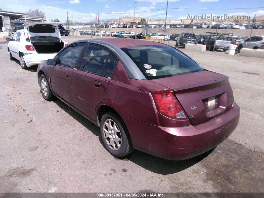 2003 Saturn Ion 2 Red vin: 1G8AJ52F23Z151657