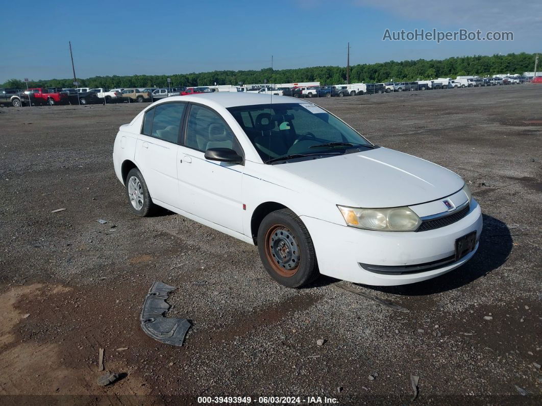 2003 Saturn Ion 2 White vin: 1G8AJ52F53Z156979