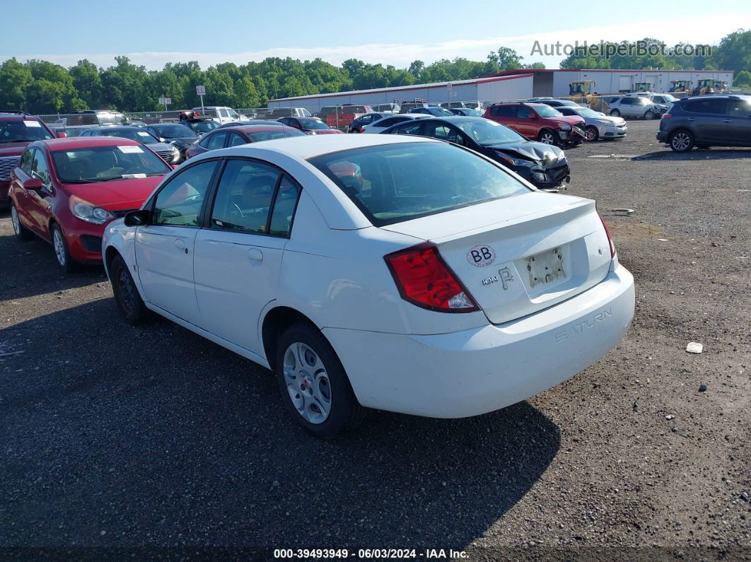 2003 Saturn Ion 2 White vin: 1G8AJ52F53Z156979