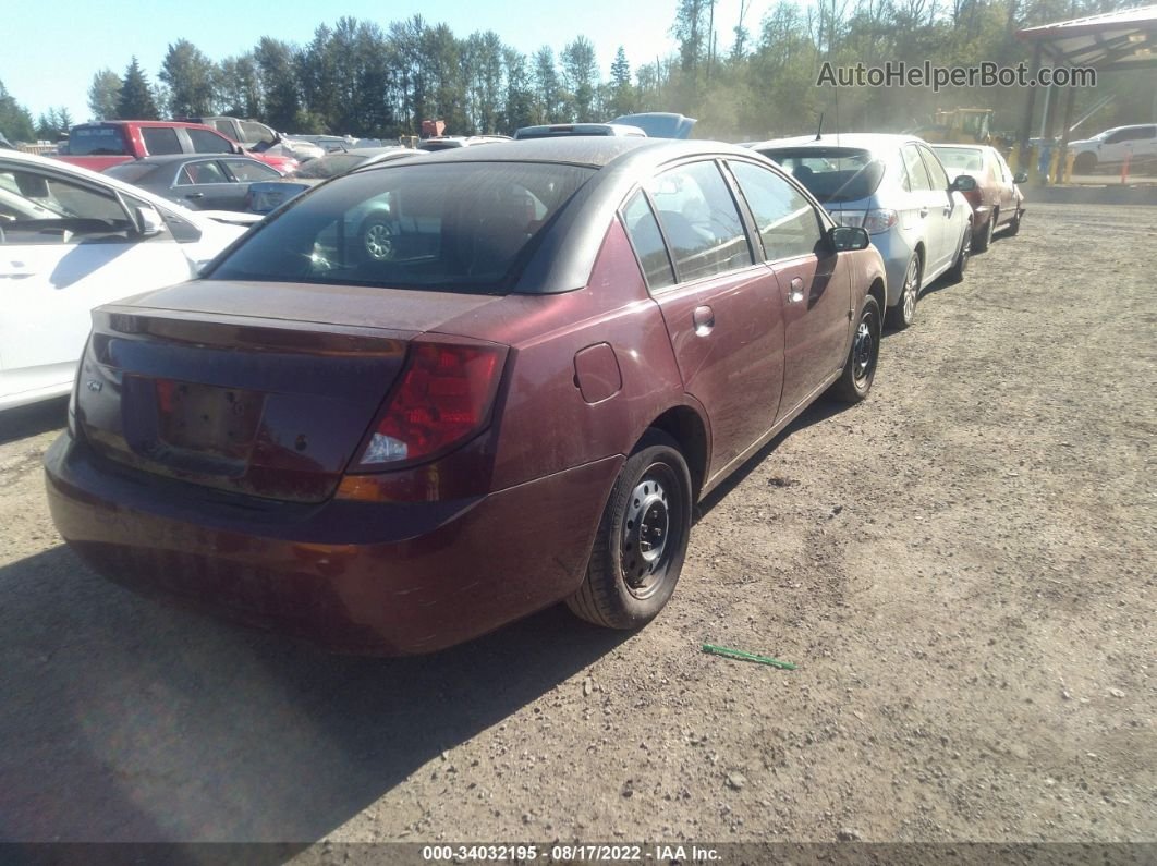 2003 Saturn Ion Ion 2 Red vin: 1G8AJ52F63Z116667