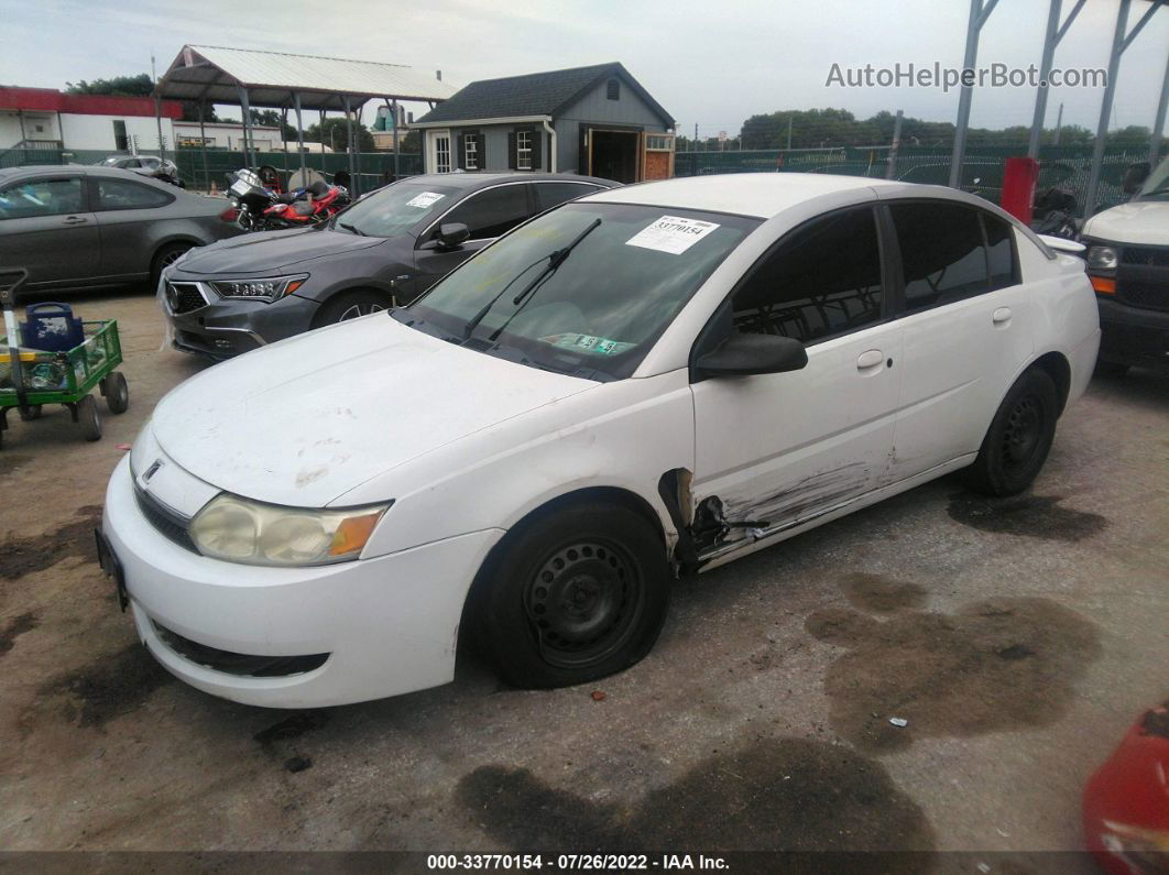 2003 Saturn Ion Ion 2 White vin: 1G8AJ52F63Z126292