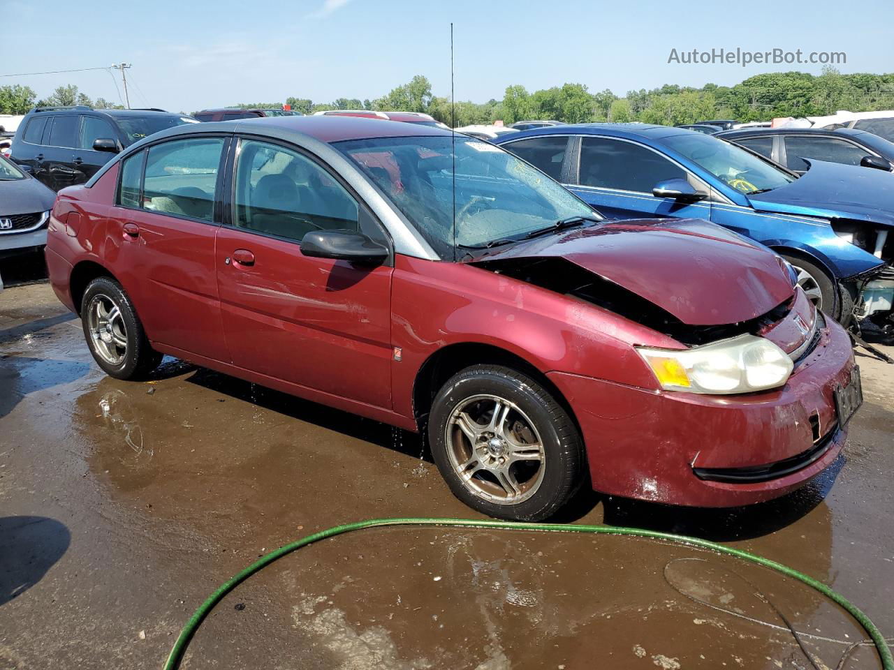 2003 Saturn Ion Level 2 Burgundy vin: 1G8AJ52F73Z106200