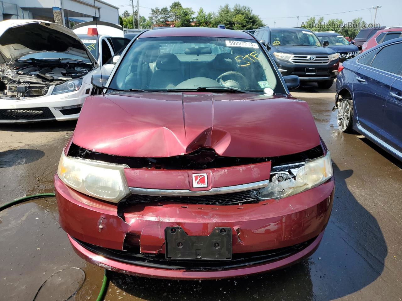 2003 Saturn Ion Level 2 Burgundy vin: 1G8AJ52F73Z106200