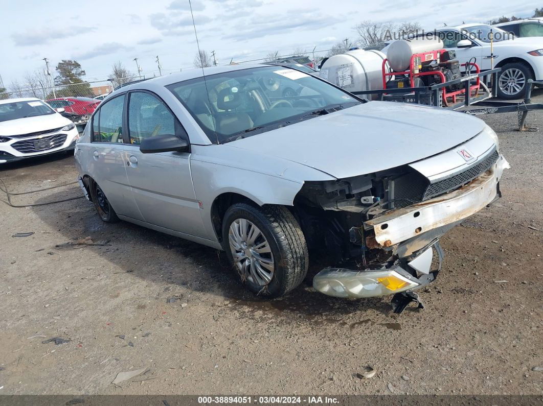 2003 Saturn Ion 2 Silver vin: 1G8AJ52F73Z168292