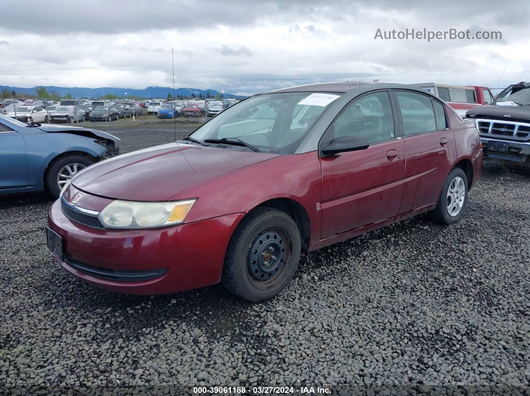 2003 Saturn Ion 2 Red vin: 1G8AJ52F83Z137553