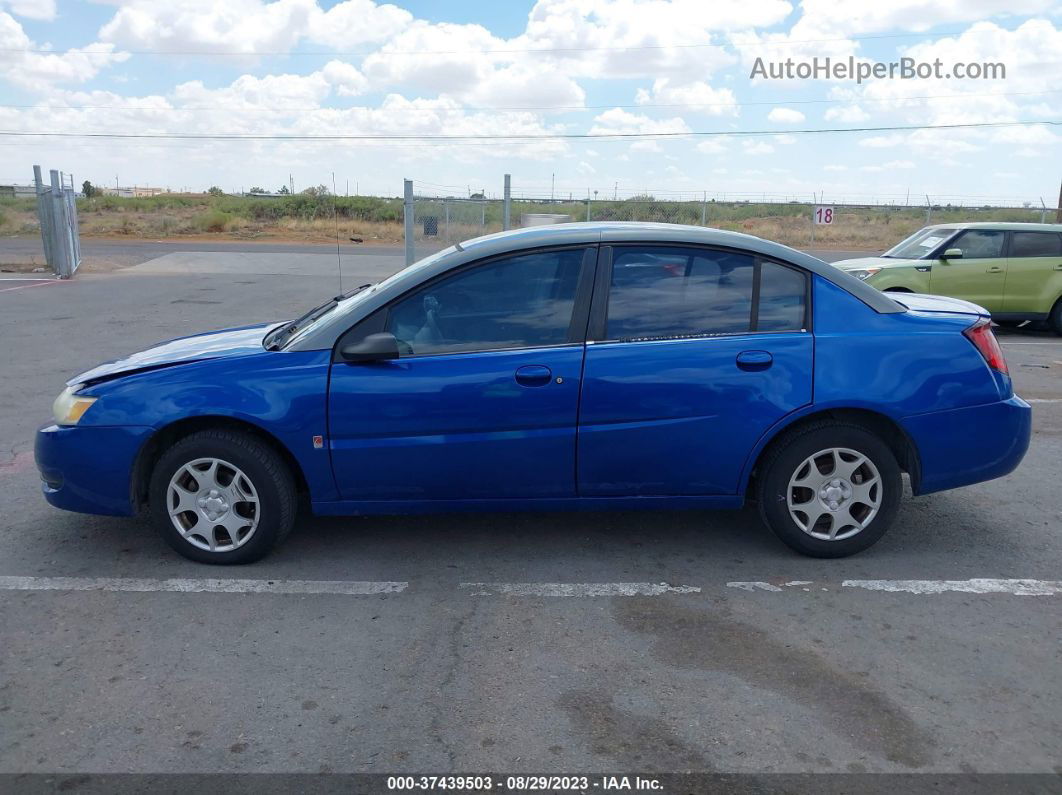 2003 Saturn Ion Ion 2 Blue vin: 1G8AJ52F43Z137839