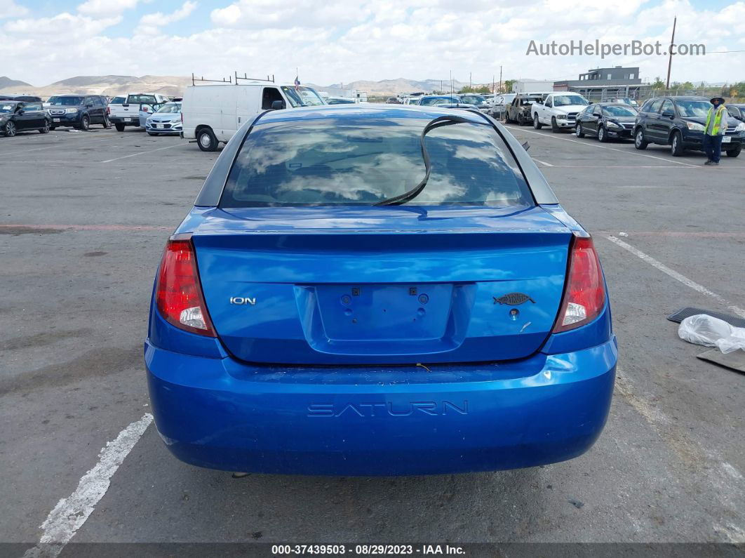 2003 Saturn Ion Ion 2 Blue vin: 1G8AJ52F43Z137839