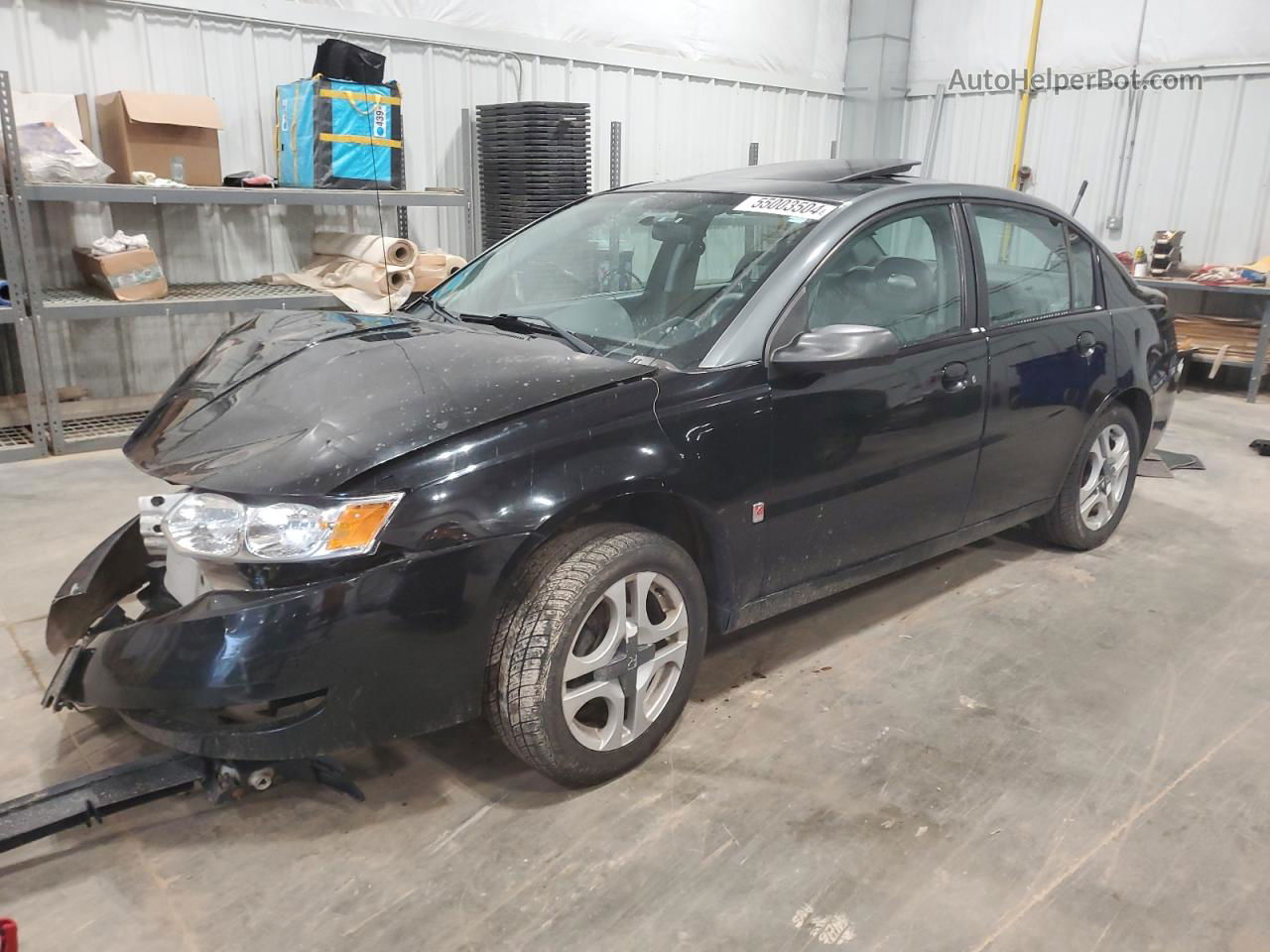 2003 Saturn Ion Level 3 Black vin: 1G8AK52F73Z188023