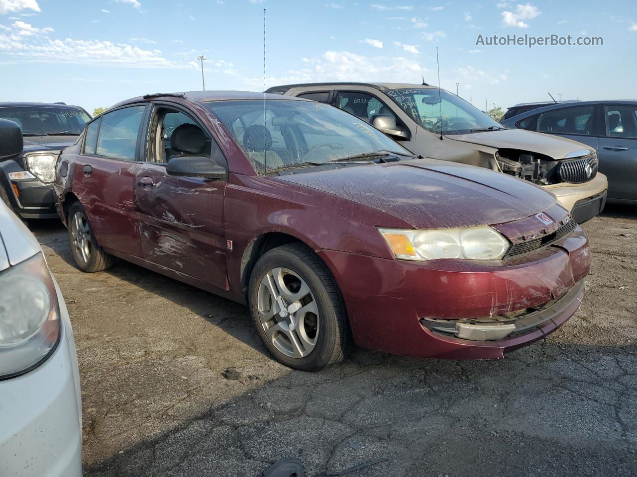 2003 Saturn Ion Level 3 Maroon vin: 1G8AL52F23Z161552