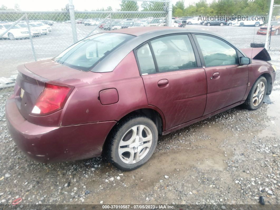 2003 Saturn Ion Ion 3 Red vin: 1G8AL52F33Z120105