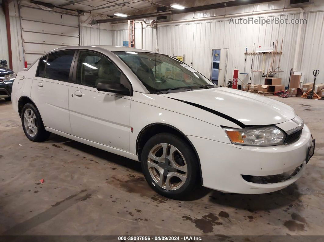 2003 Saturn Ion 3 White vin: 1G8AL52F43Z105967