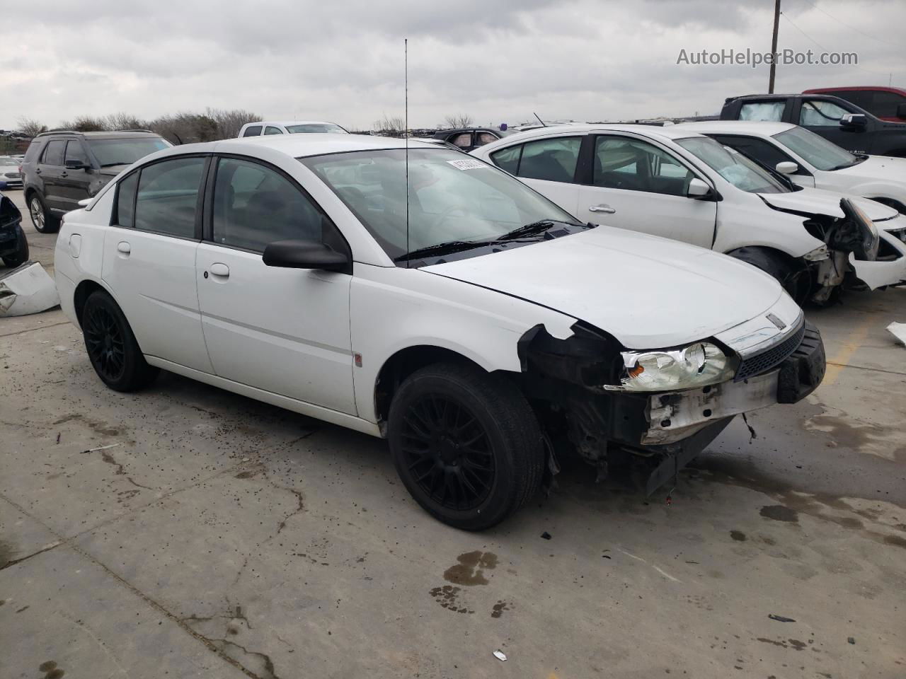 2003 Saturn Ion Level 3 White vin: 1G8AL52F43Z110960