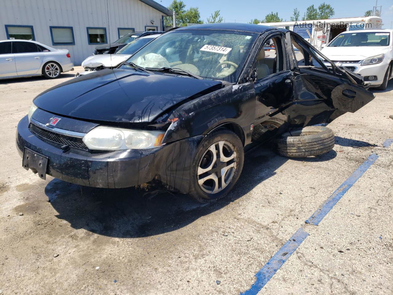 2003 Saturn Ion Level 3 Black vin: 1G8AL52F43Z167501