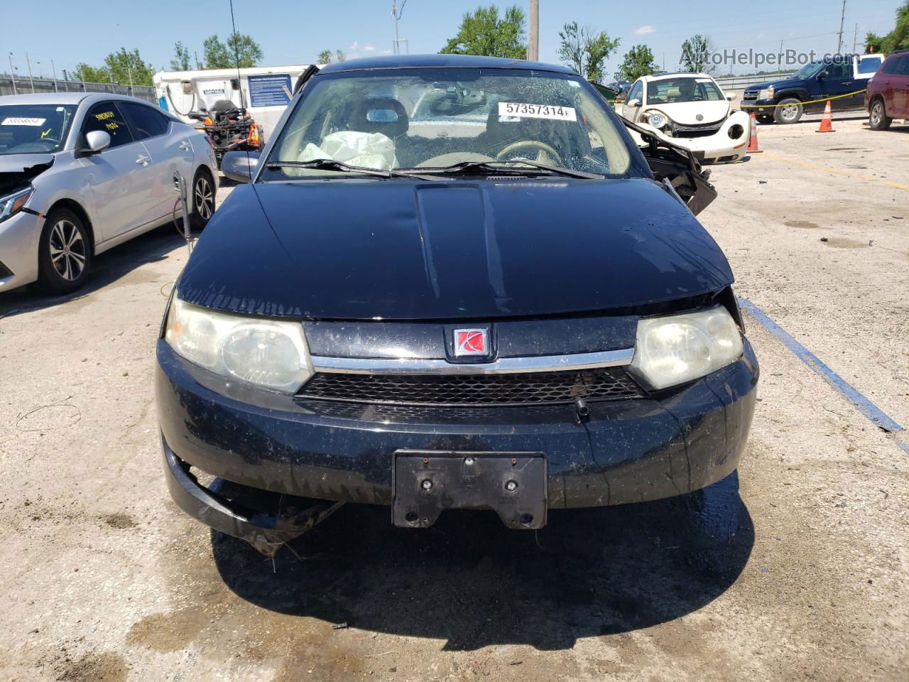 2003 Saturn Ion Level 3 Black vin: 1G8AL52F43Z167501