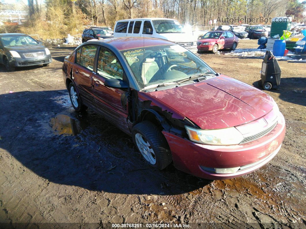 2003 Saturn Ion 3 Red vin: 1G8AL52F63Z117666