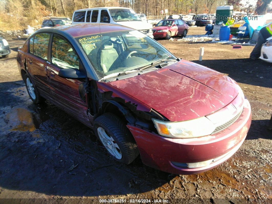 2003 Saturn Ion 3 Red vin: 1G8AL52F63Z117666