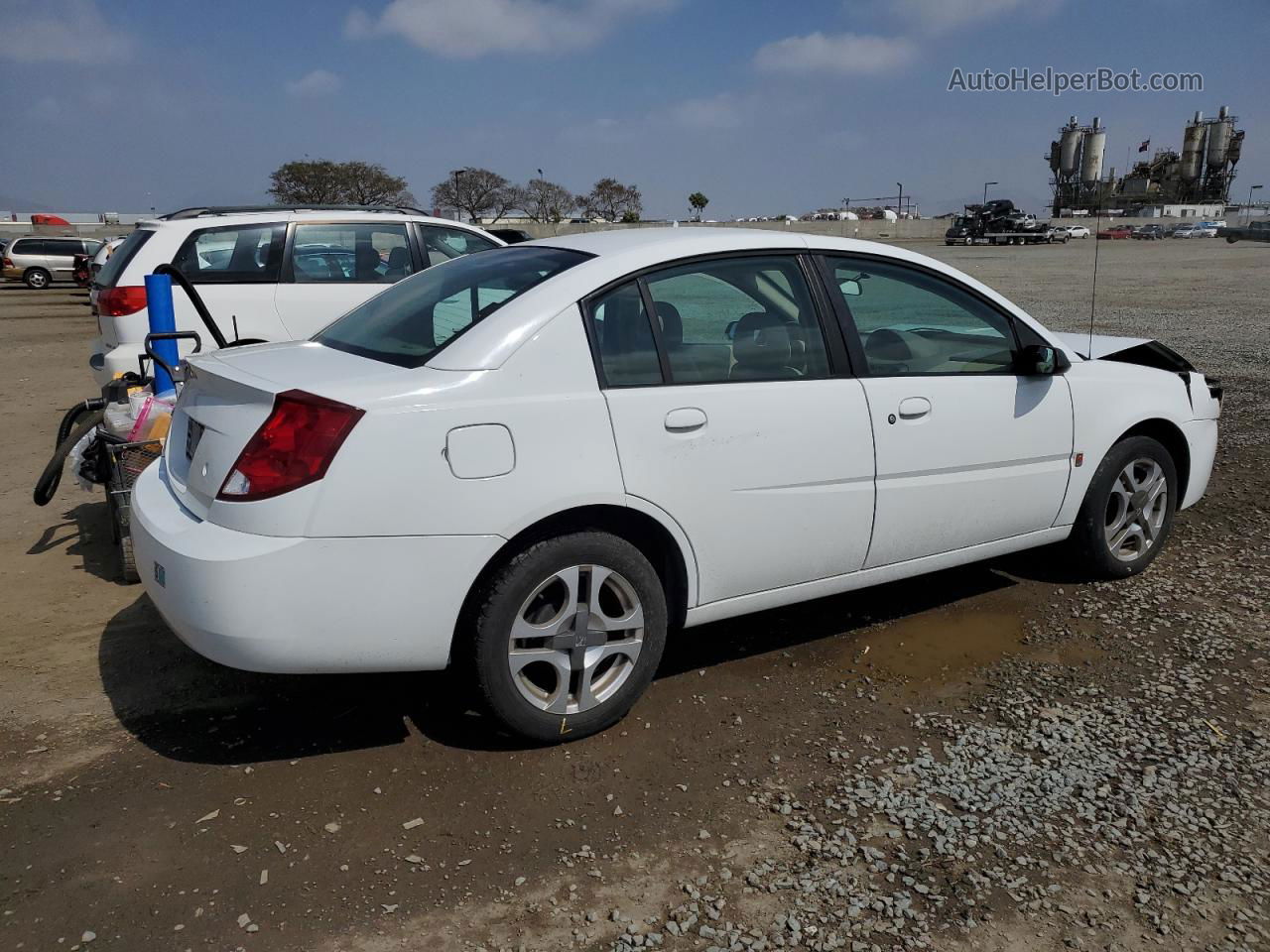 2003 Saturn Ion Level 3 White vin: 1G8AL52F63Z166656