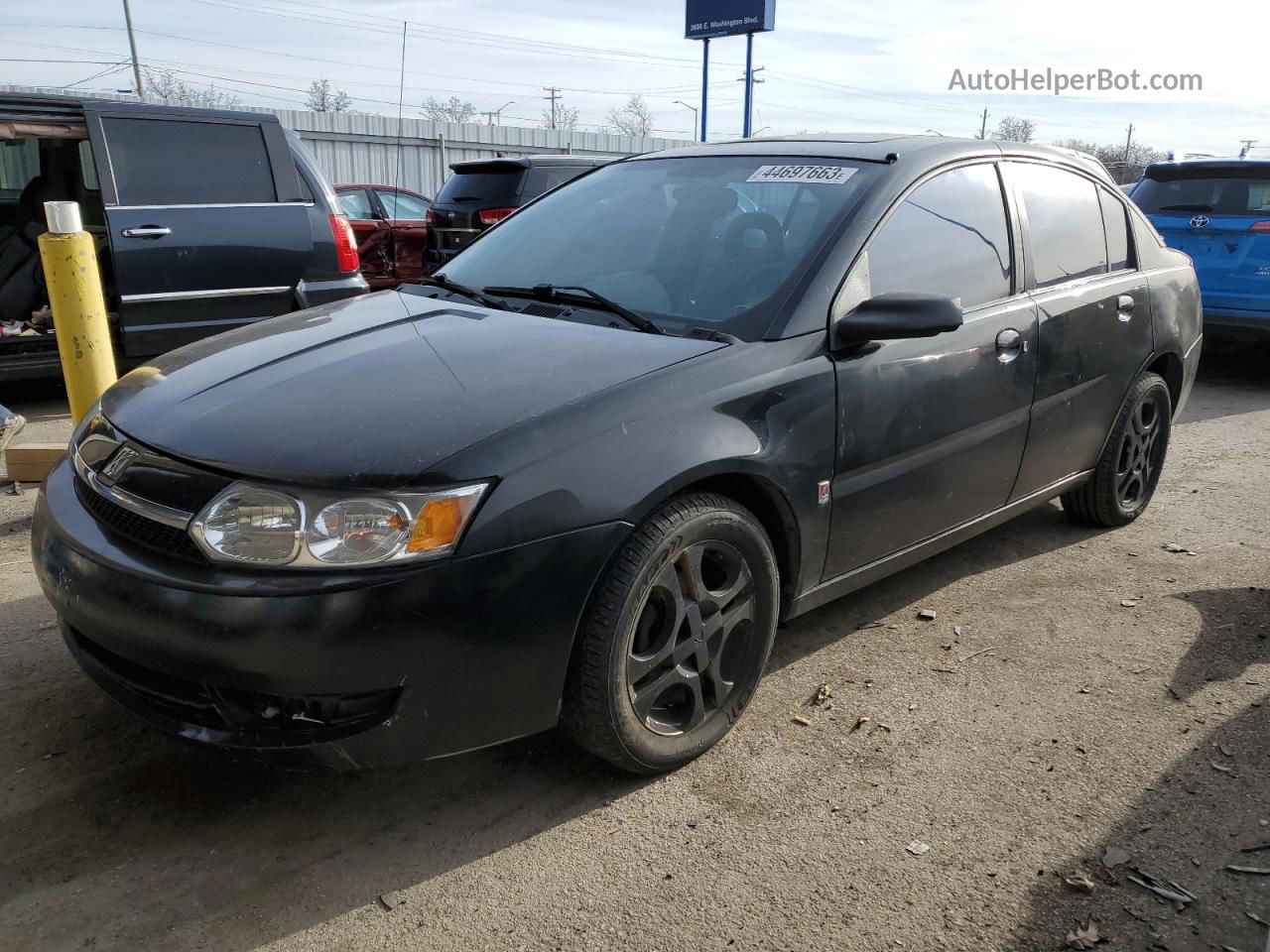 2003 Saturn Ion Level 3 Black vin: 1G8AL52F63Z178256